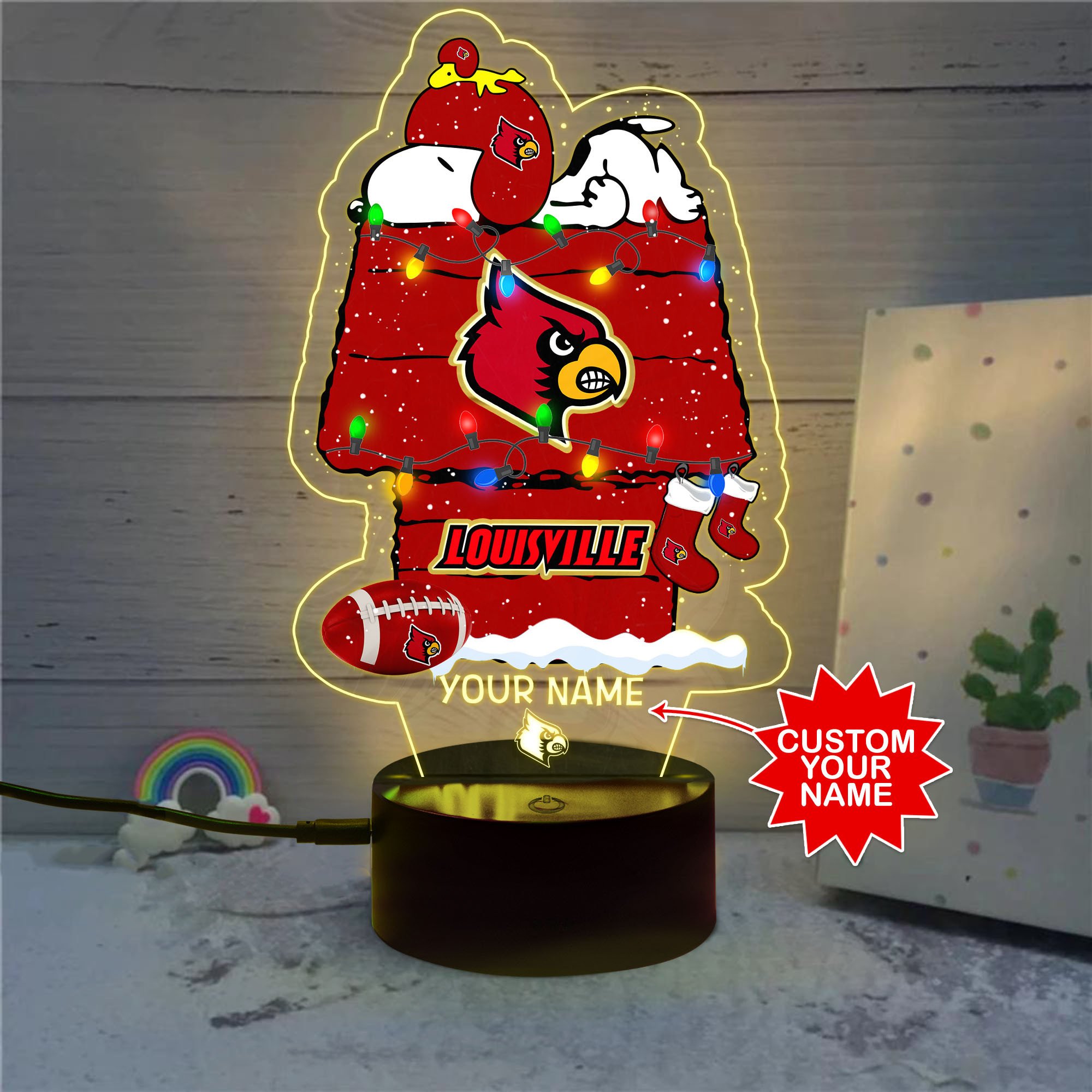 Personalized_NCAA_Louisville_Cardinals_Led_Lamp_1