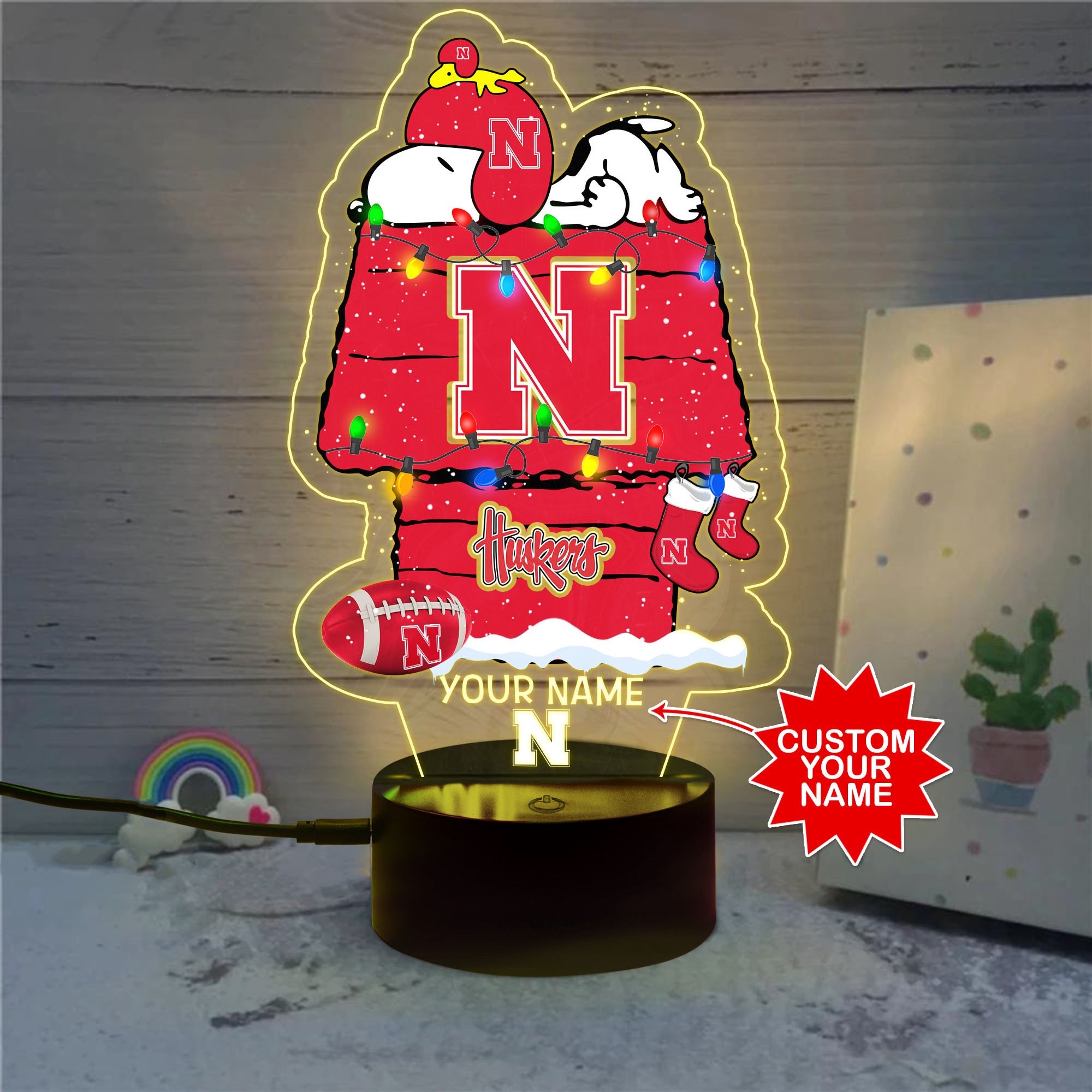 Personalized_NCAA_Nebraska_Cornhuskers_Led_Lamp_1