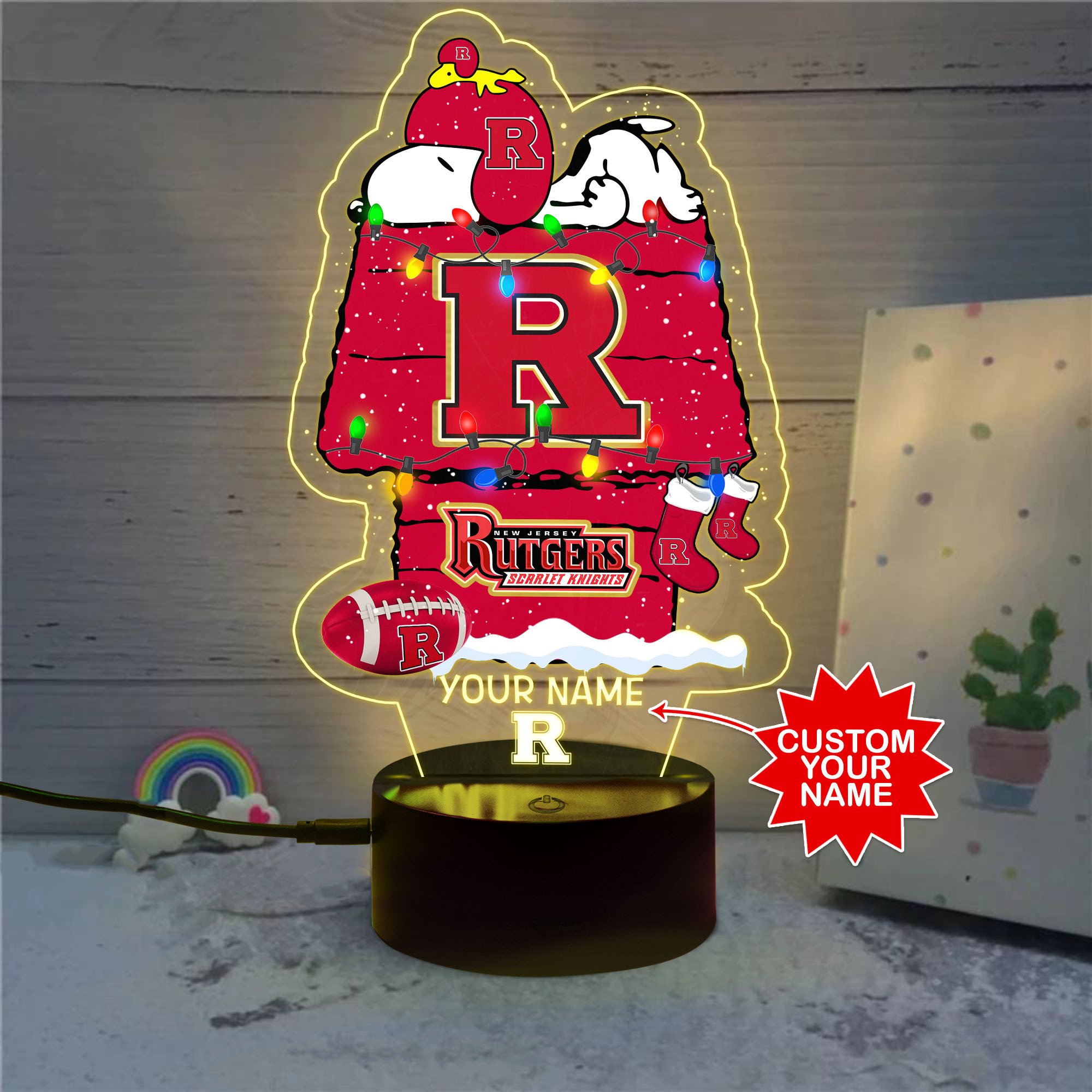 Personalized_NCAA_Rutgers_Scarlet_Knights_Led_Lamp_1