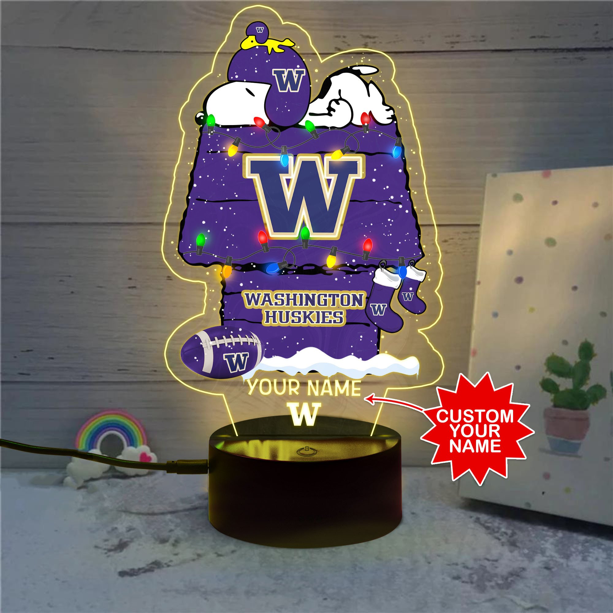 Personalized_NCAA_Washington_Huskies_Snoopy_Led_Lamp_1