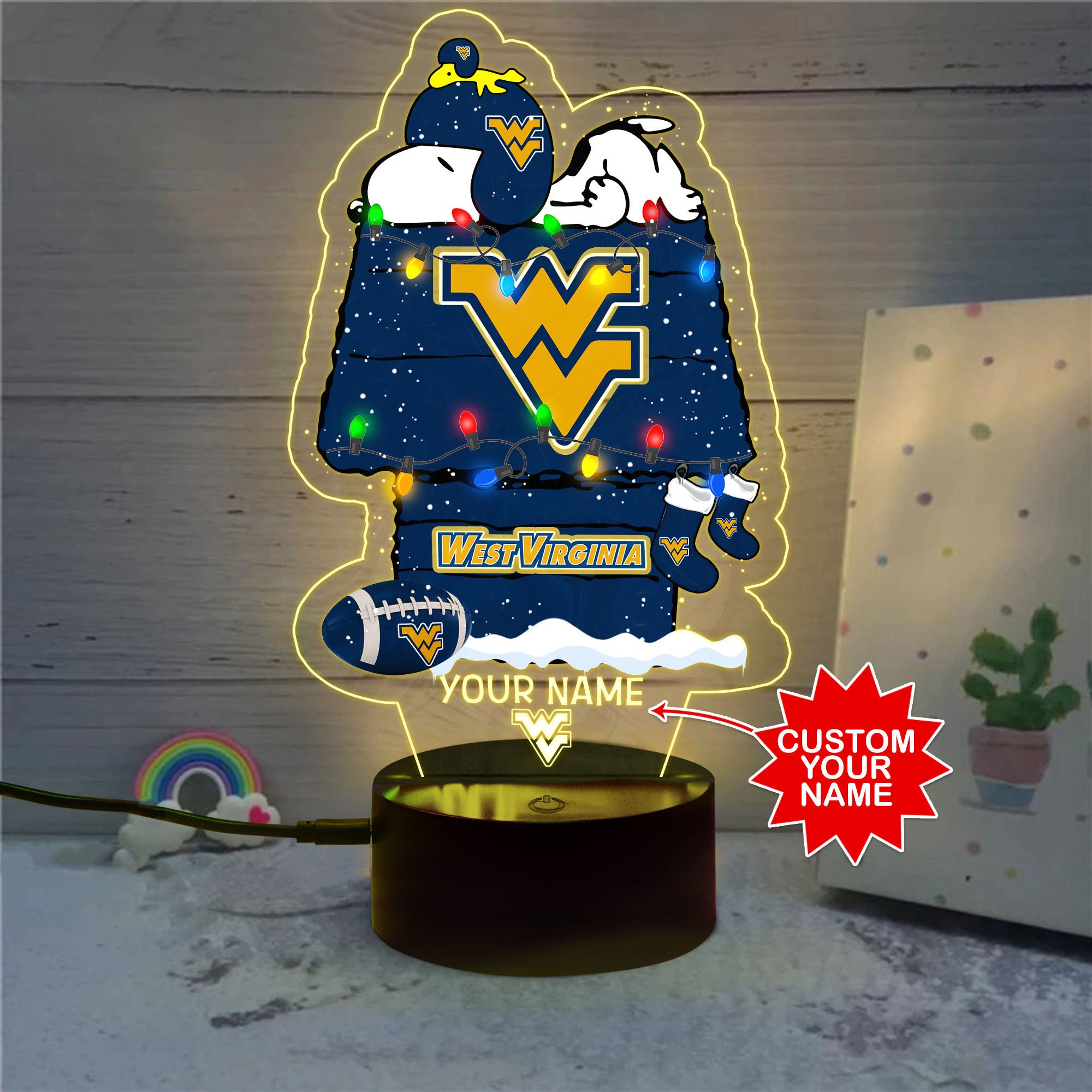 Personalized_NCAA_West_Virginia_Mountaineers_Led_Lamp_1