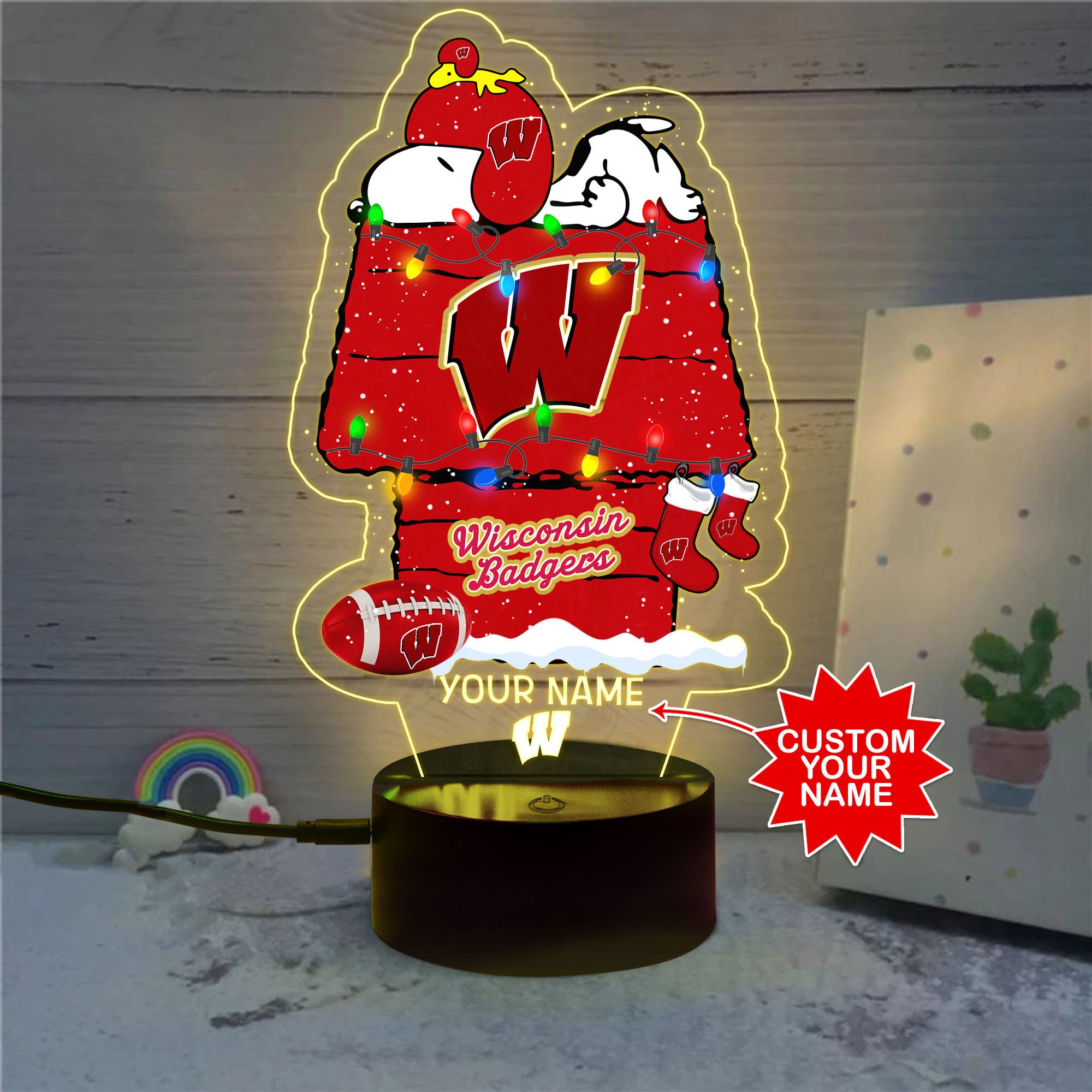 Personalized_NCAA_Wisconsin_Badgers_Led_Lamp_1