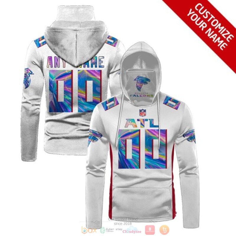 Personalized_NFL_Atlanta_Falcons_white_hologram_custom_3d_hoodie_mask