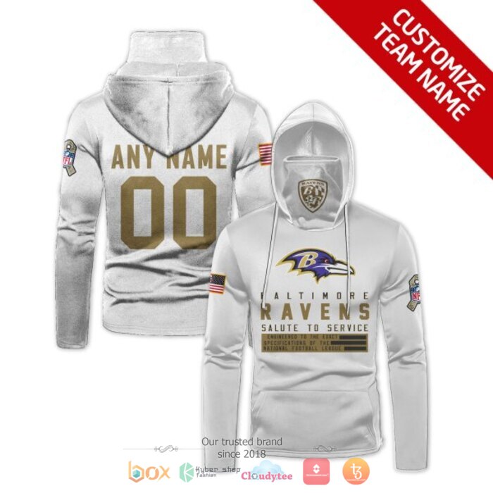 Personalized_NFL_Baltimore_Ravens_white_3d_hoodie_mask