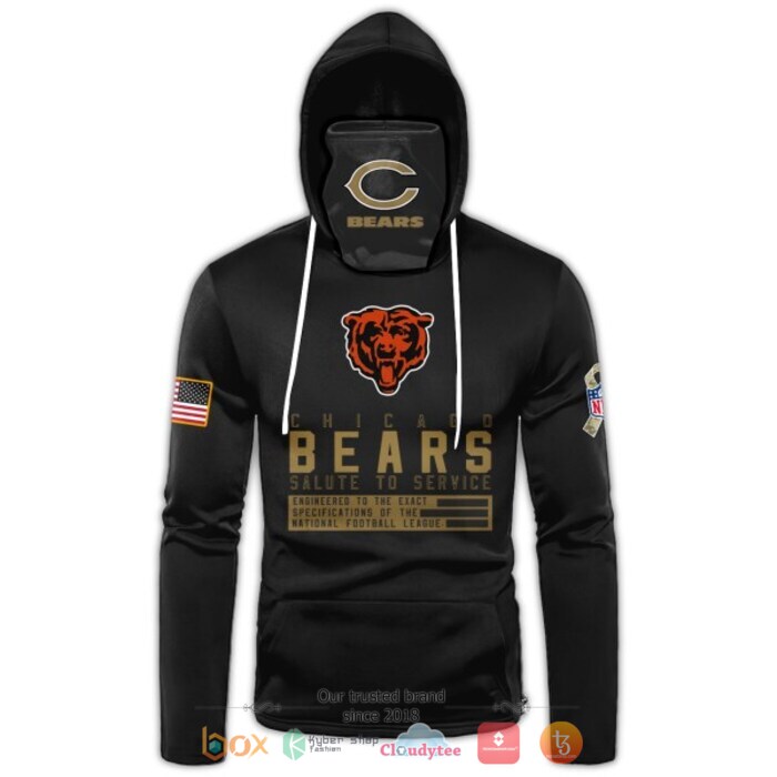 Personalized_NFL_Chicago_Bears_Black_3d_hoodie_mask_1