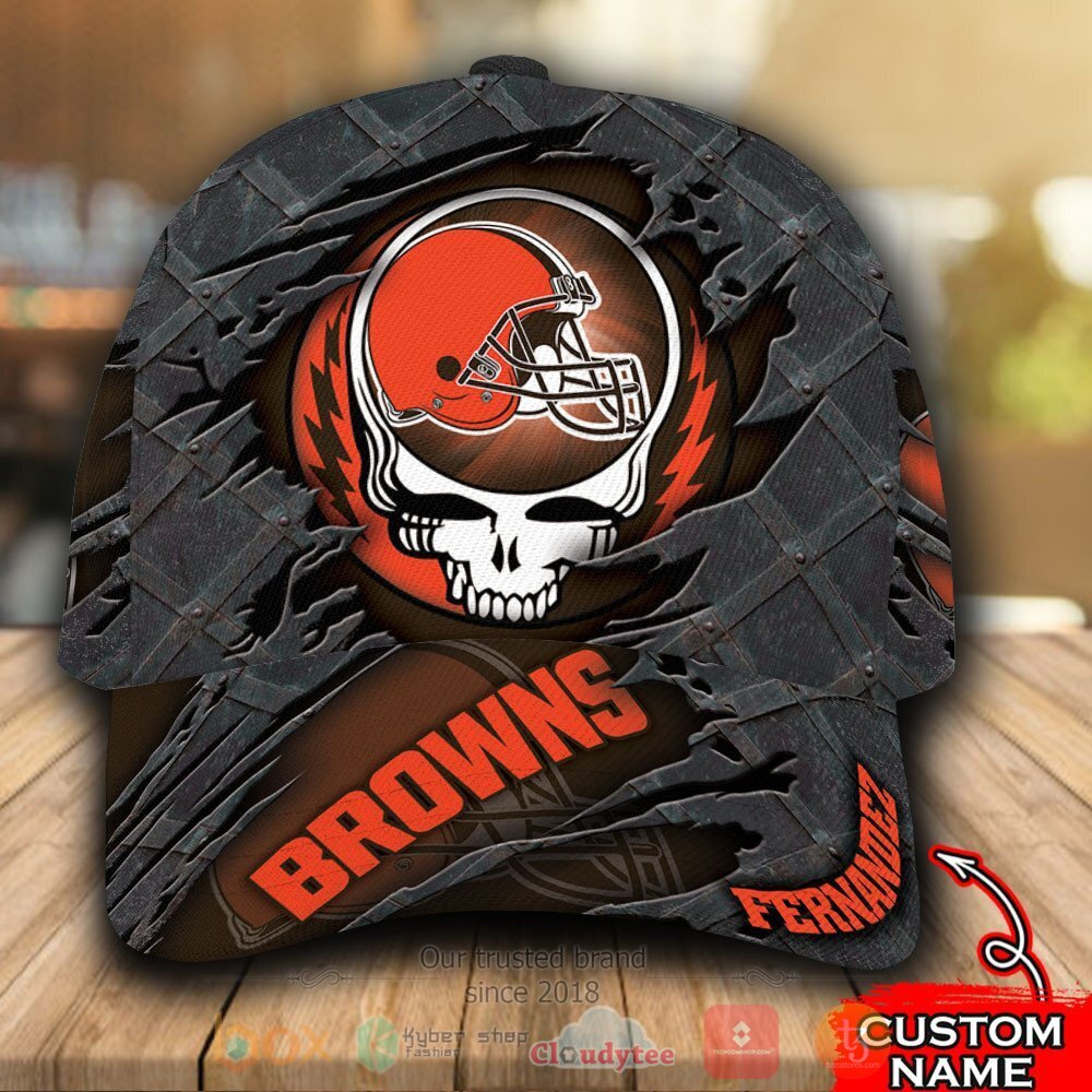 Personalized_NFL_Cleveland_Browns_Grateful_Dead_Skull_Cap