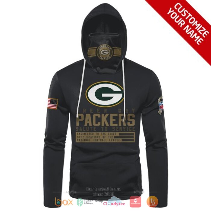 Personalized_NFL_Green_Bay_Packers_Black_3d_hoodie_mask_1