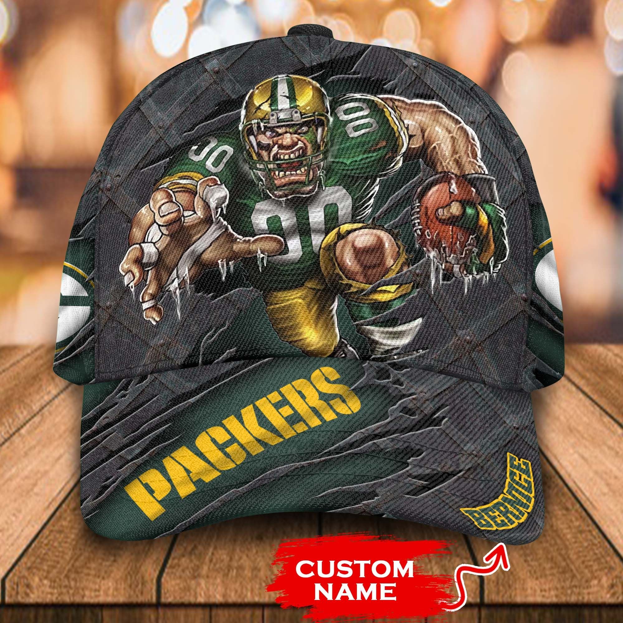 Personalized_NFL_Green_Bay_Packers_Mascost_Custom_Cap