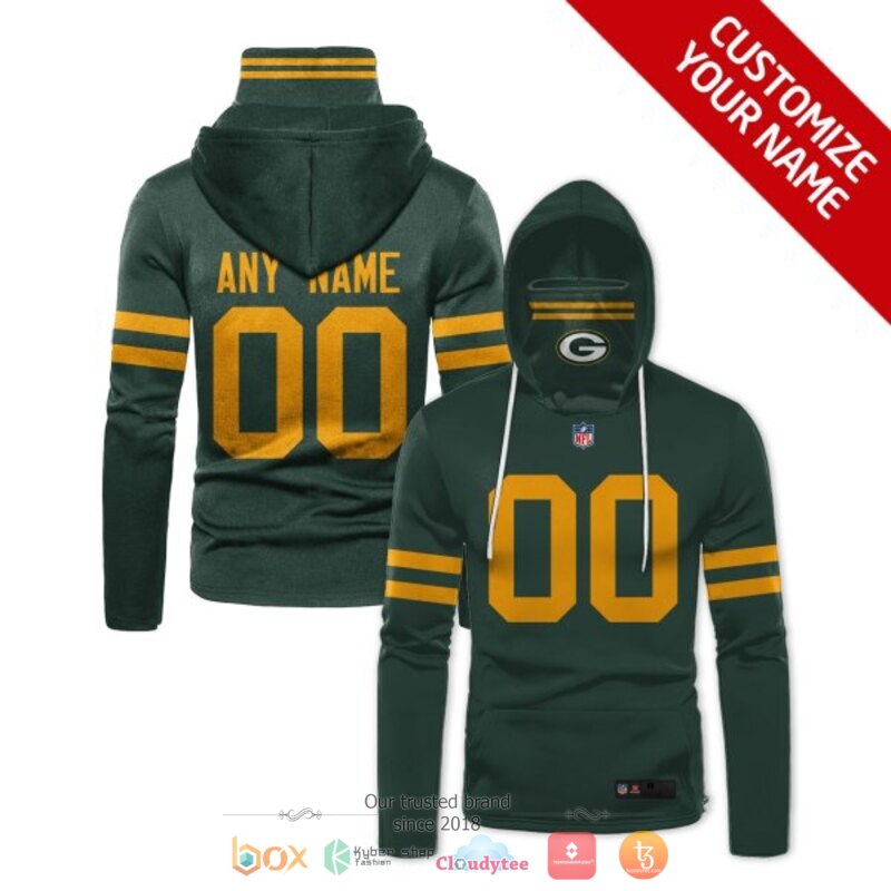 Personalized_NFL_Green_Bay_Packers_dark_green_custom_3d_hoodie_mask