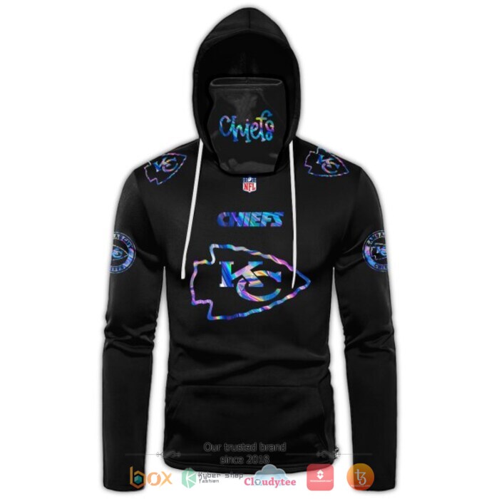 Personalized_NFL_Kansas_City_Chiefs_black_hologram_color_3d_hoodie_mask_1