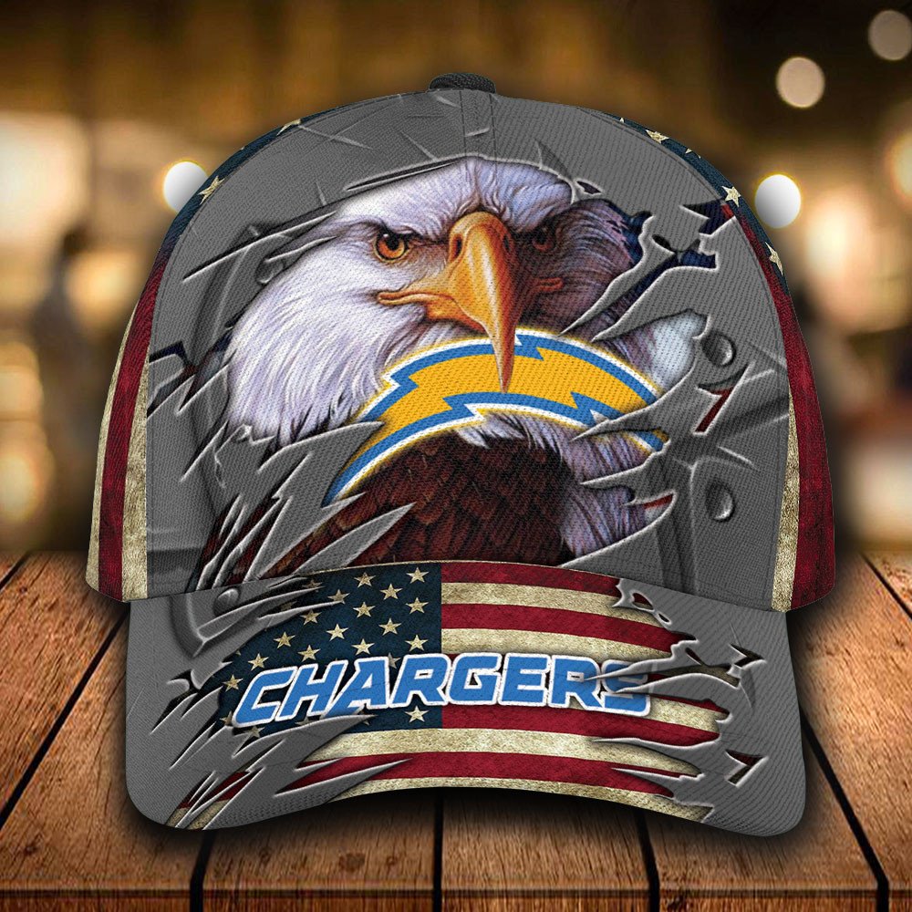 Personalized_NFL_Los_Angeles_Chargers_Eagle_Custom_Cap