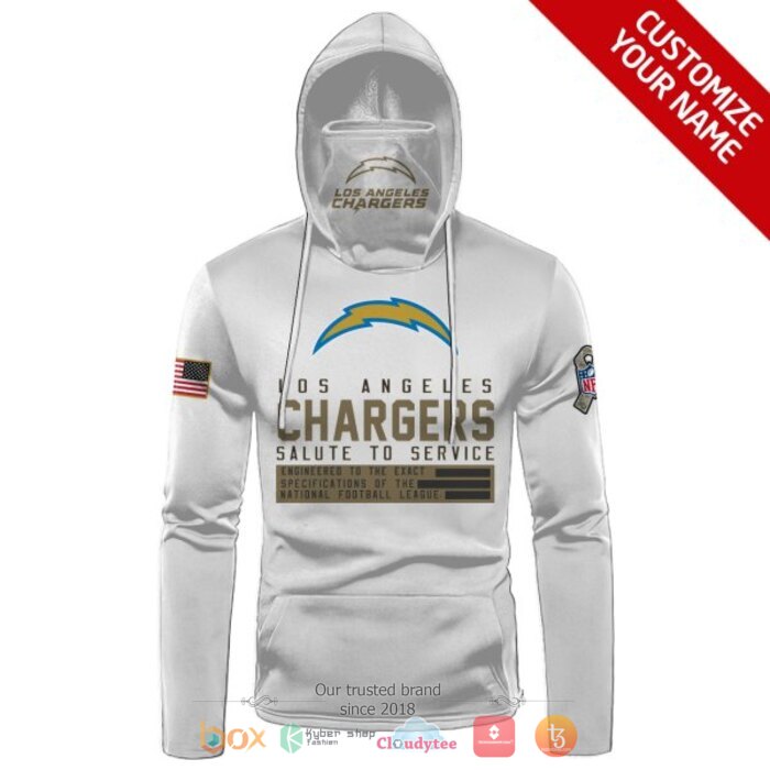 Personalized_NFL_Los_Angeles_Chargers_White_3d_hoodie_mask_1
