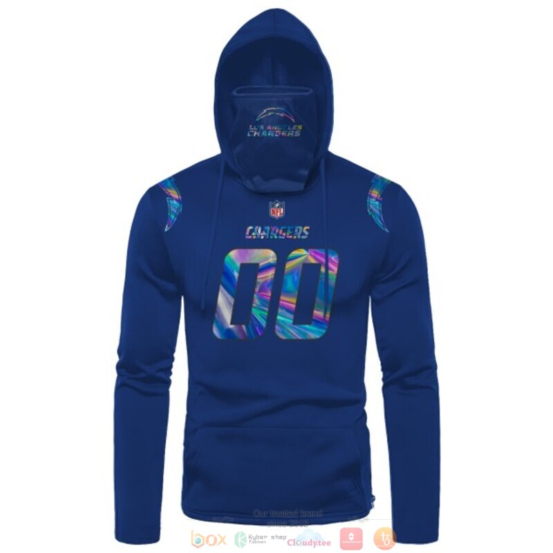 Personalized_NFL_Los_Angeles_Chargers_blue_custom_3d_hoodie_mask_1