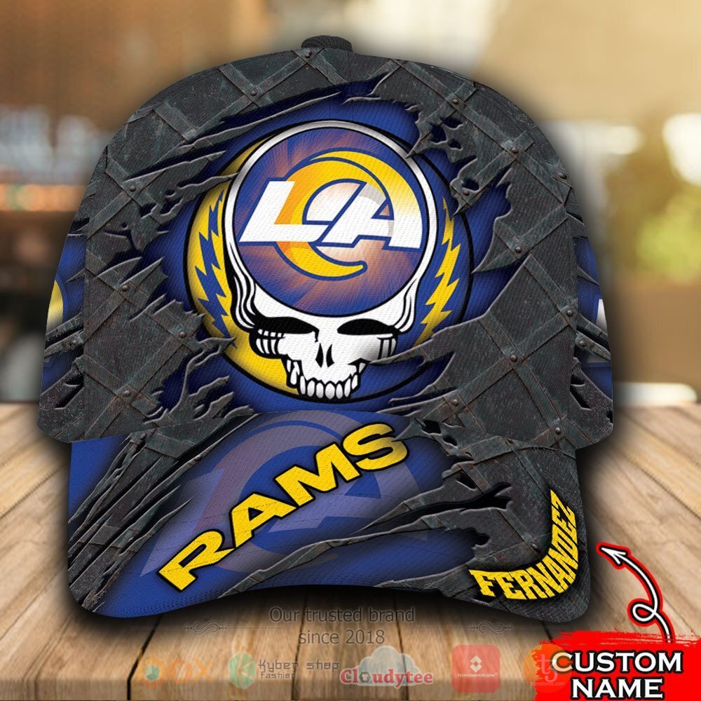 Personalized_NFL_Los_Angeles_Rams_Grateful_Dead_Skull_Cap