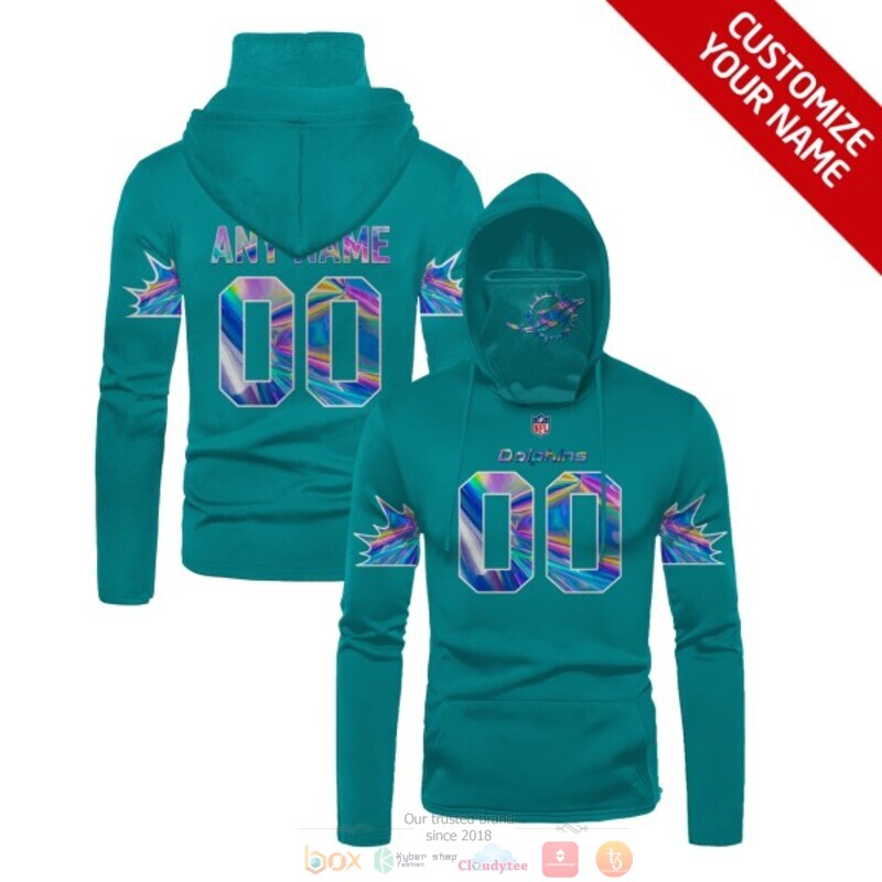 Personalized_NFL_Miami_Dolphins_aqua_color_custom_3d_hoodie_mask