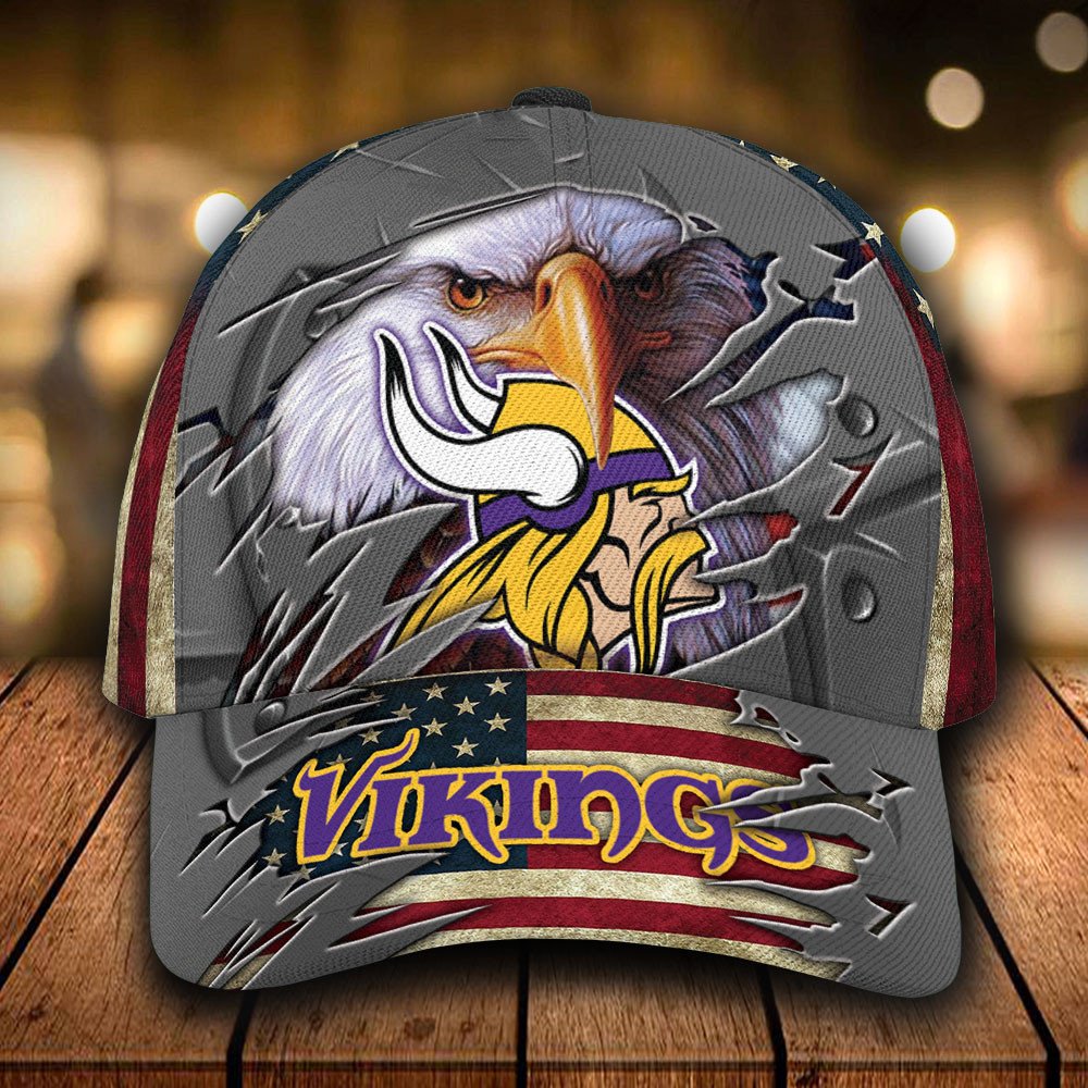 Personalized_NFL_Minnesota_Vikings_Eagle_Custom_Cap