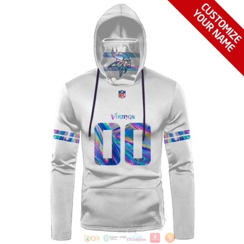 Personalized_NFL_Minnesota_Vikings_white_hologram_custom_3d_hoodie_mask_1