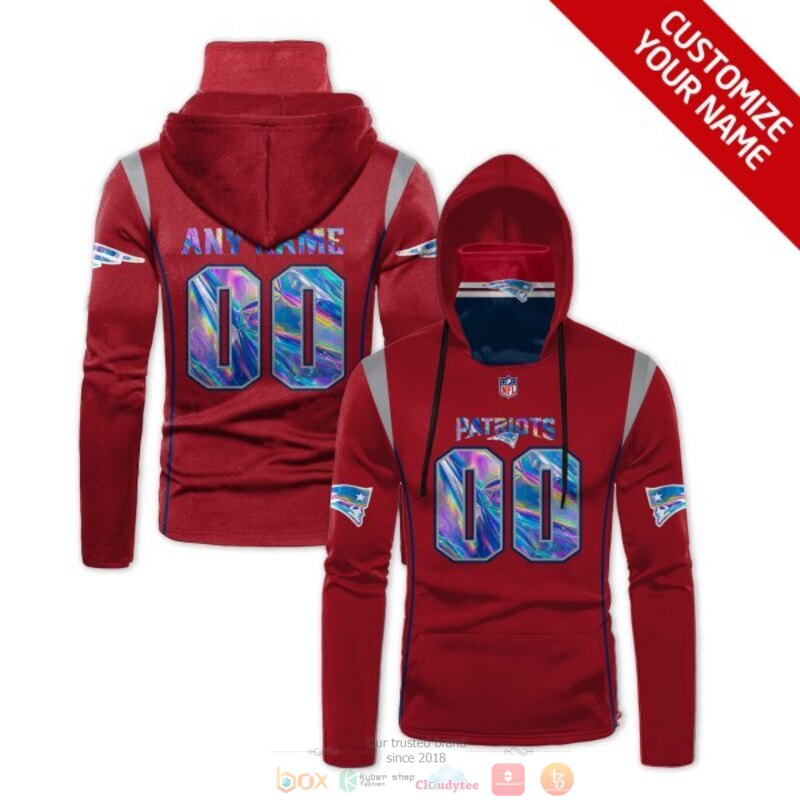 Personalized_NFL_New_England_Patriots_red_custom_3d_hoodie_mask