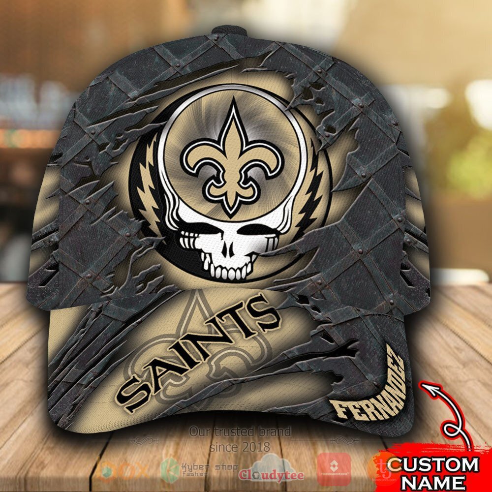 Personalized_NFL_New_Orleans_Saints_Grateful_Dead_Skull_Cap