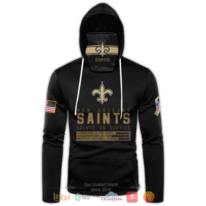 Personalized_NFL_New_Orleans_Saints_black_3d_hoodie_mask_1