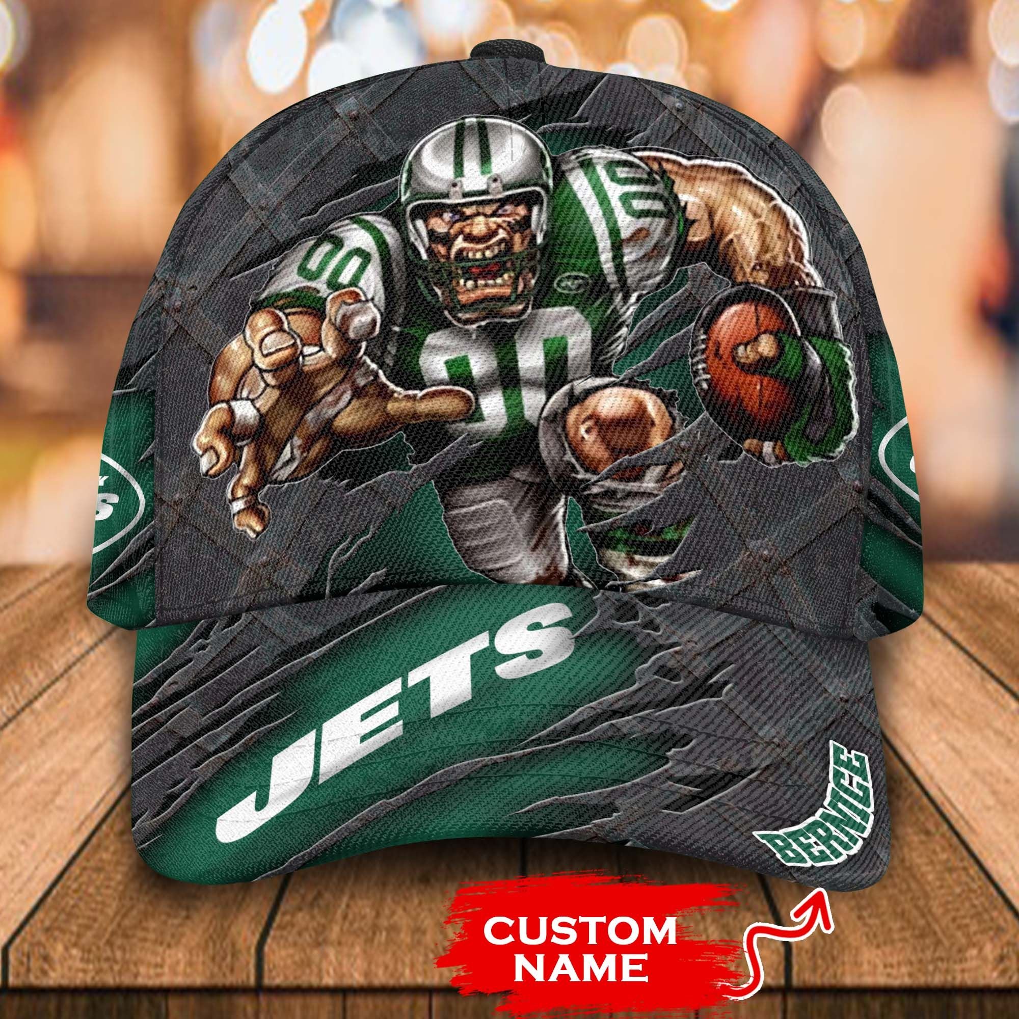 Personalized_NFL_New_York_Jets_Mascost_Custom_Cap