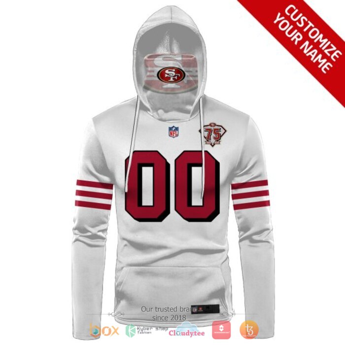Personalized_NFL_San_Francisco_49ers_White_3d_hoodie_mask_1
