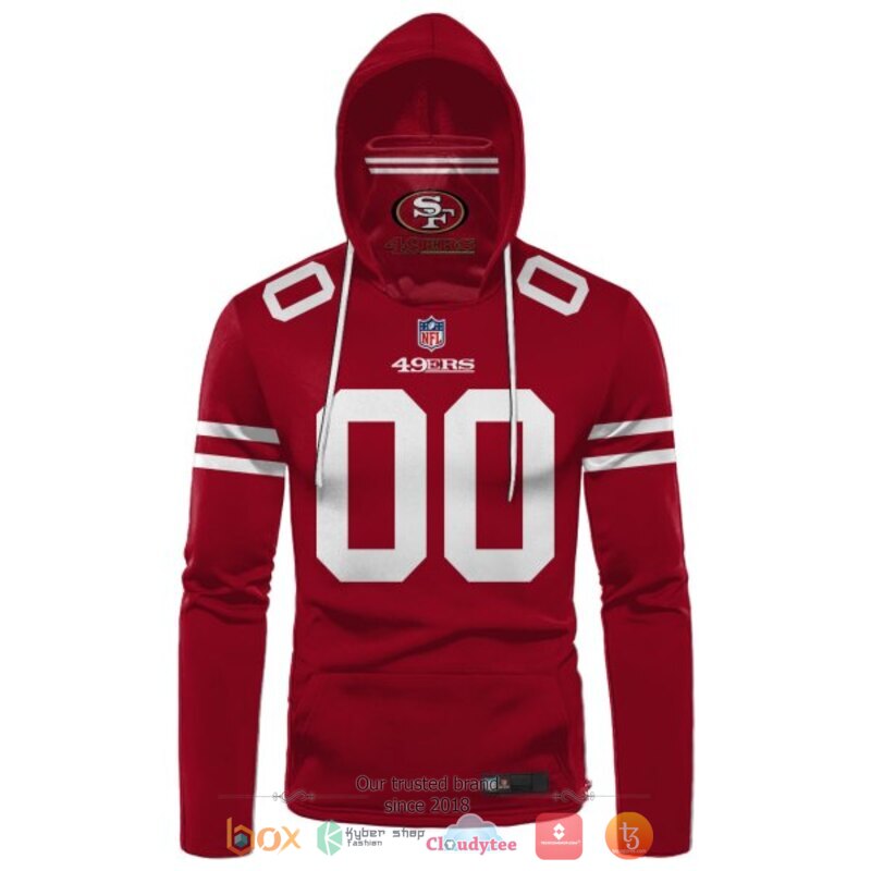 Personalized_NFL_San_Francisco_49ers_red_custom_hoodie_mask_1