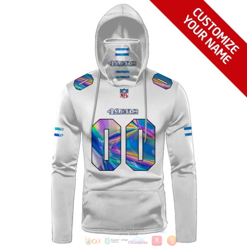 Personalized_NFL_San_Francisco_49ers_white_custom_3d_hoodie_mask_1