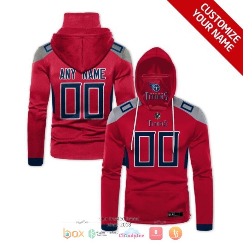 Personalized_NFL_Tennessee_Titans_red_grey_custom_hoodie_mask