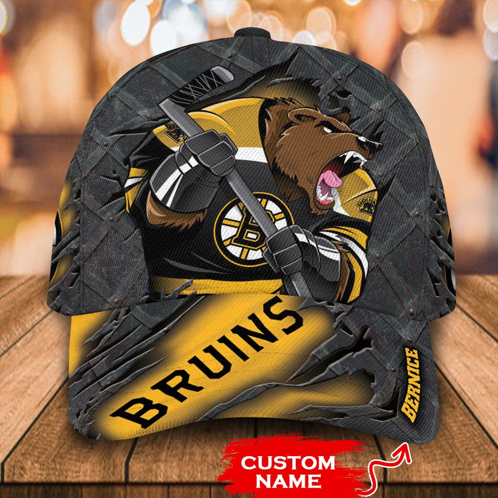 Personalized_NHL_Boston_Bruins_Mascost_Custom_Cap