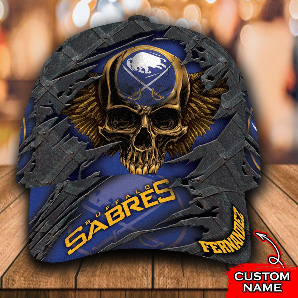 Personalized_NHL_Buffalo_Sabresc_Wings_Skull_Custom_Cap