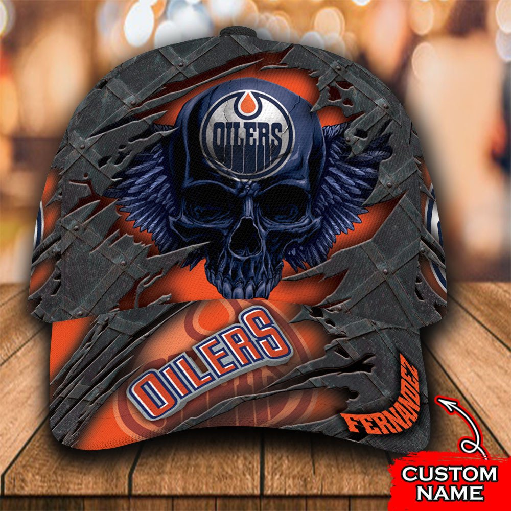 Personalized_NHL_Edmonton_Oilers_Wings_Skull_Custom_Cap