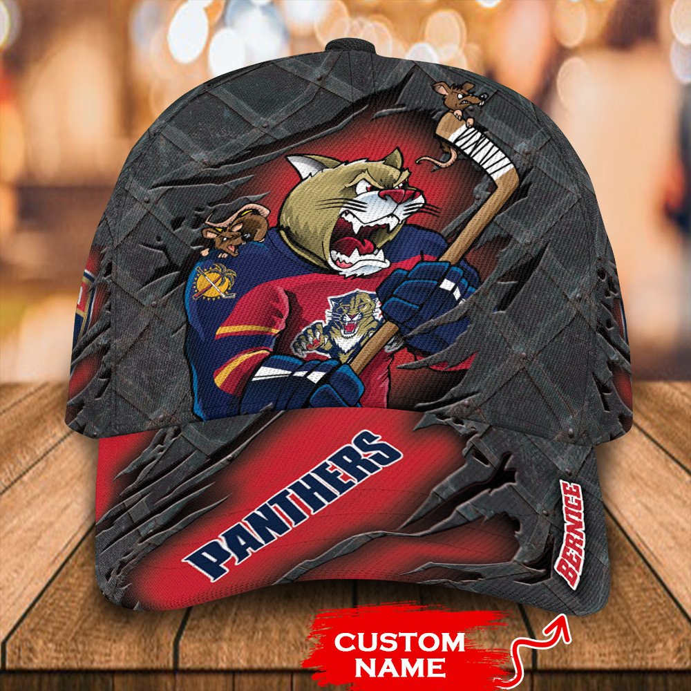 Personalized_NHL_Florida_Panthers_Mascost_Custom_Name_Cap