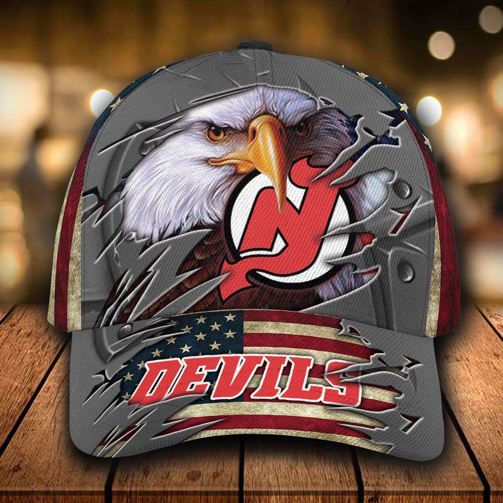 Personalized_NHL_New_Jersey_Devils_Eagle_Custom_Name_Cap