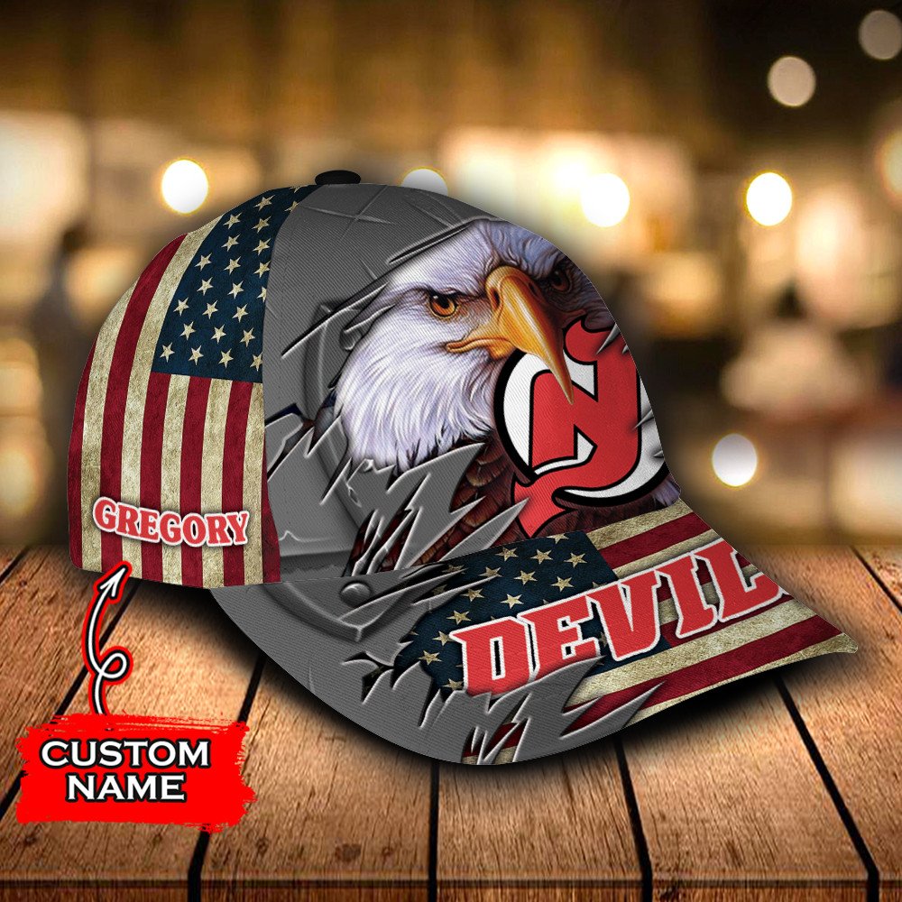 Personalized_NHL_New_Jersey_Devils_Eagle_Custom_Name_Cap_1