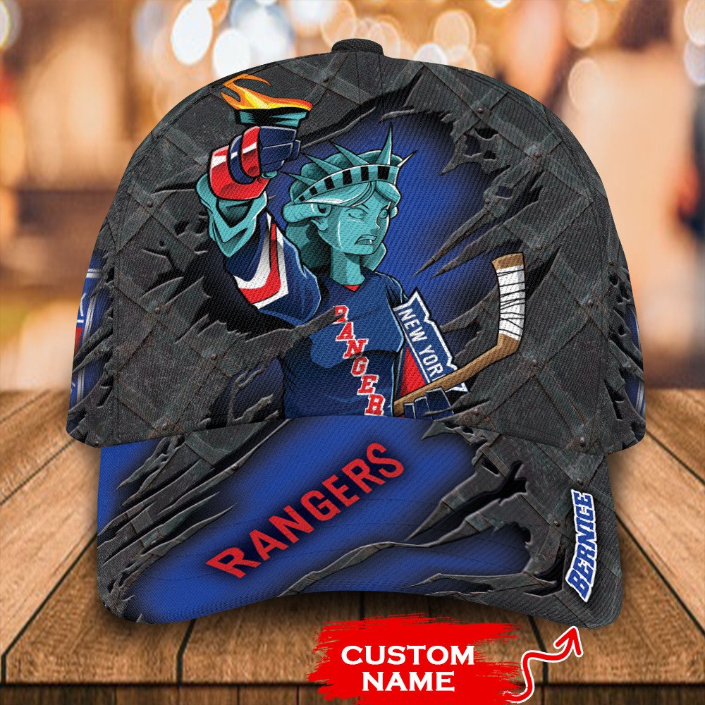 Personalized_NHL_New_York_Rangers_Mascost_Custom_Cap