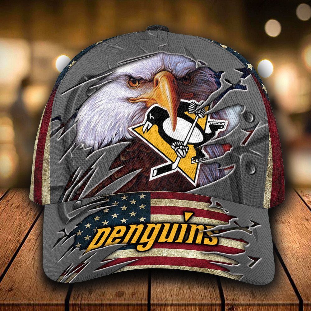 Personalized_NHL_Pittsburgh_Penguins_Eagle_Custom_Cap