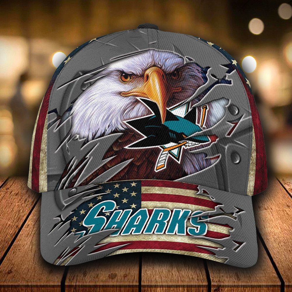 Personalized_NHL_San_Jose_Sharks_Eagle_Custom_Cap