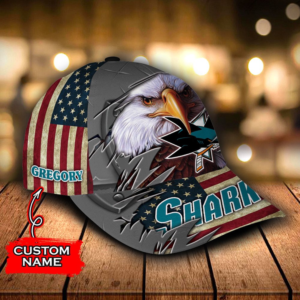 Personalized_NHL_San_Jose_Sharks_Eagle_Custom_Cap_1