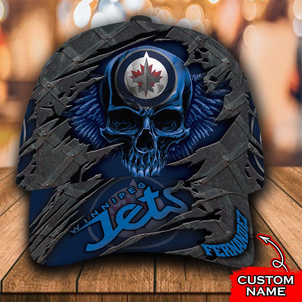 Personalized_NHL_Winnipeg_Jets_Wings_Skull_Custom_Cap