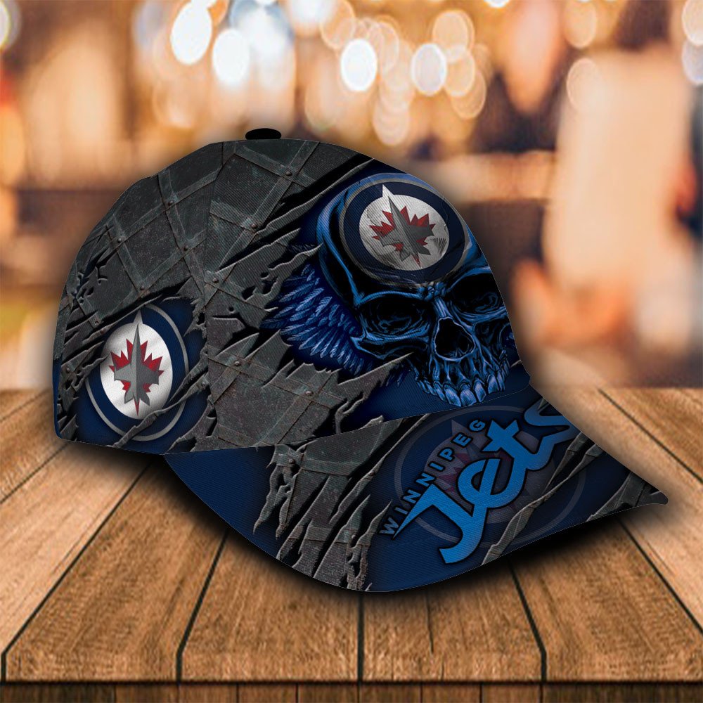 Personalized_NHL_Winnipeg_Jets_Wings_Skull_Custom_Cap_1