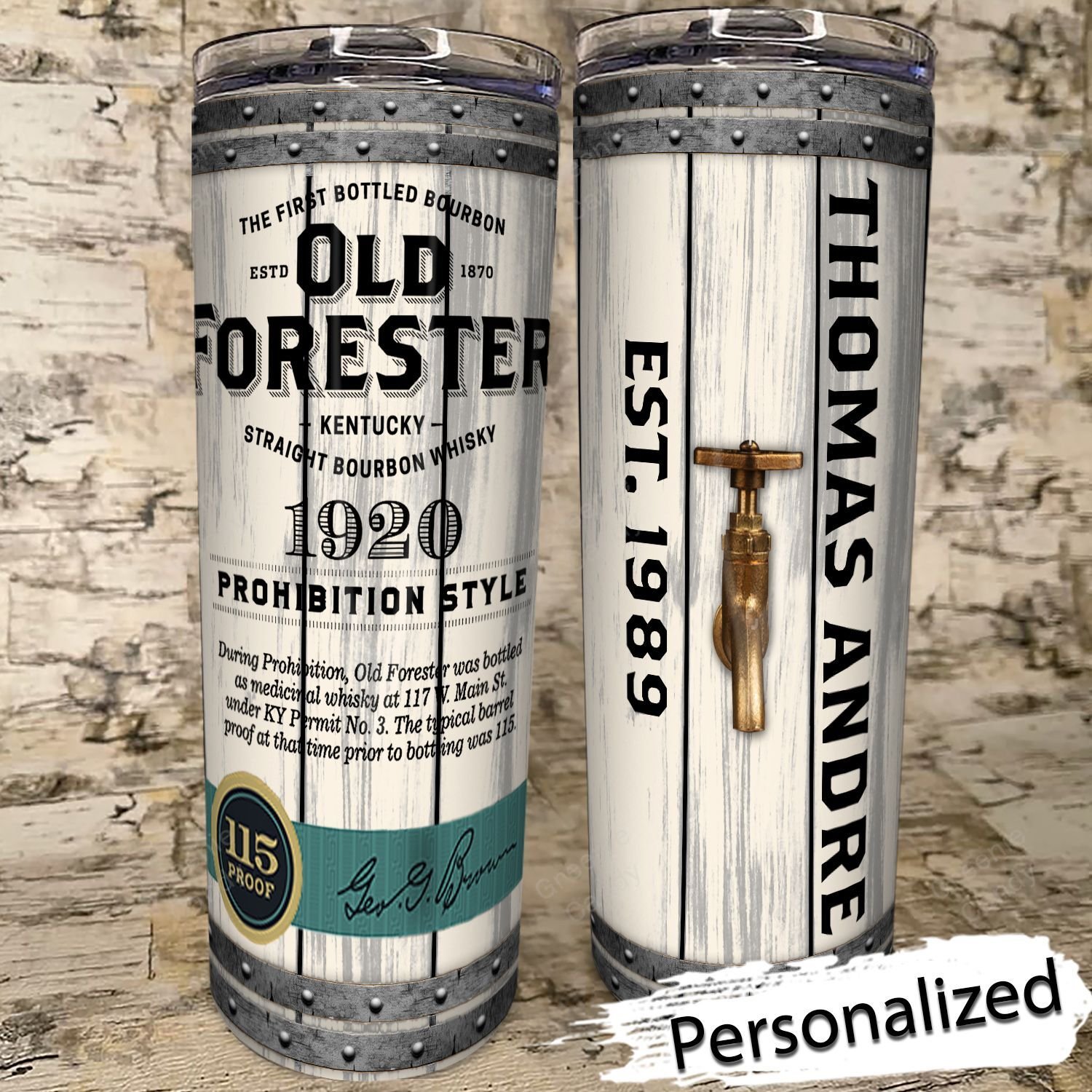Personalized_Old_Forester_Whiskey_Skinny_Tumbler
