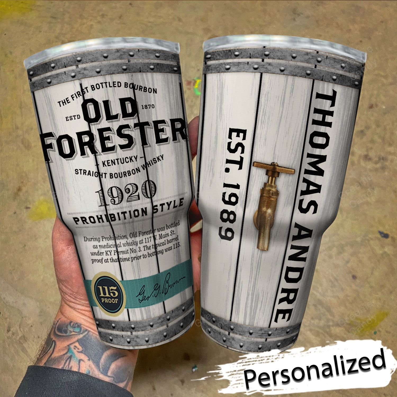 Personalized_Old_Forester_Whiskey_Tumbler