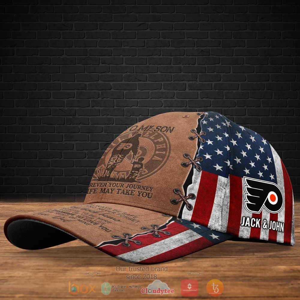 Personalized_Philadelphia_Flyers_NHL_To_My_Son_Custom_Cap_1