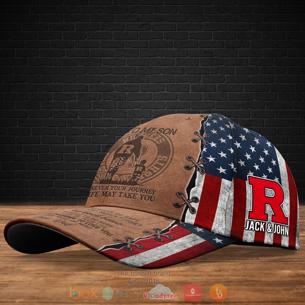 Personalized_Rutgers_Scarlet_Knights_To_My_Son_Custom_Cap_1