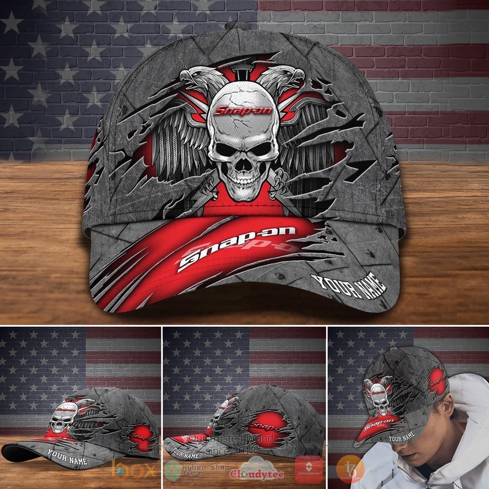 Personalized_Snap-on_Eagle_Skull_Wings_Custom_Cap