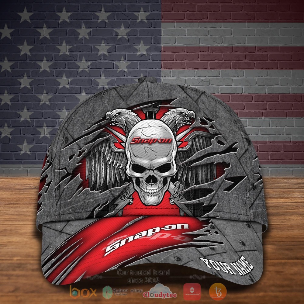 Personalized_Snap-on_Eagle_Skull_Wings_Custom_Cap_1