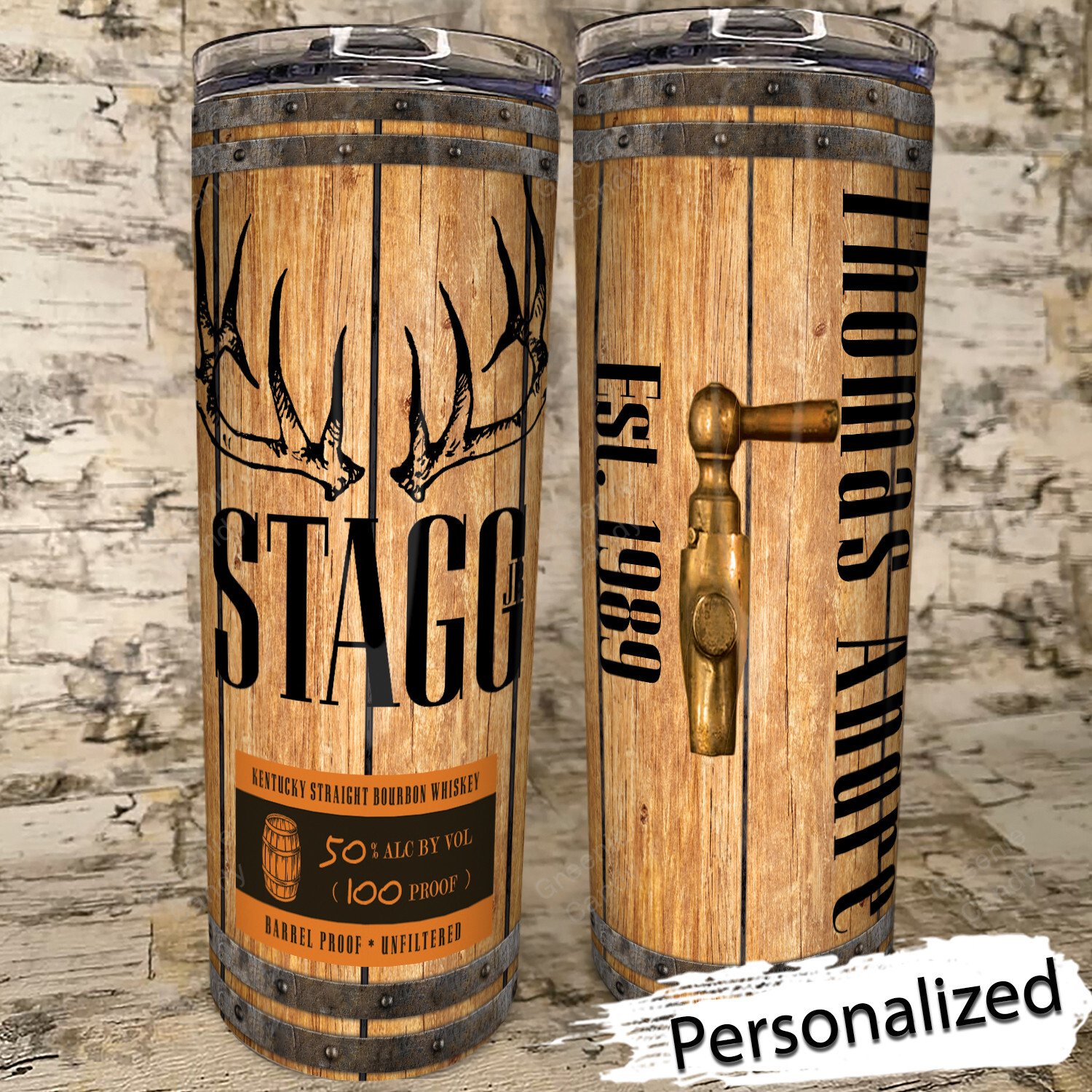 Personalized_Stagg_Jr_Whiskey_Skinny_Tumbler