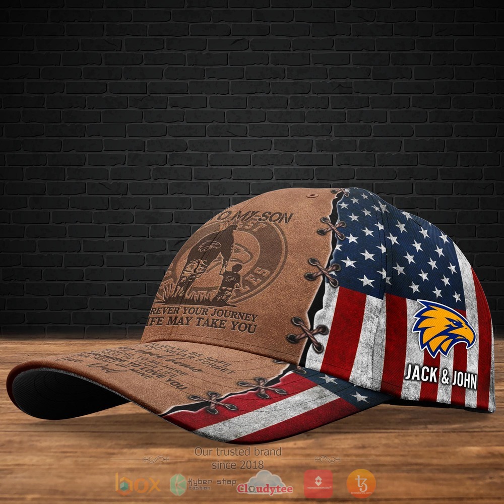 Personalized_West_Coast_Eagles_To_My_Son_Custom_Cap_1