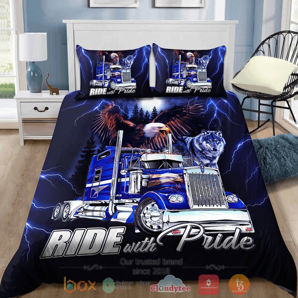 Ride_With_Pride_Trucks_Eagle_Quilt_Bedding_Set